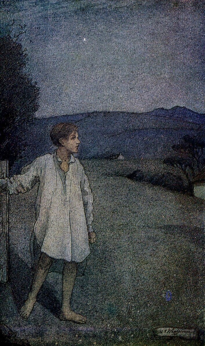 the stars were high up, away in the heavens